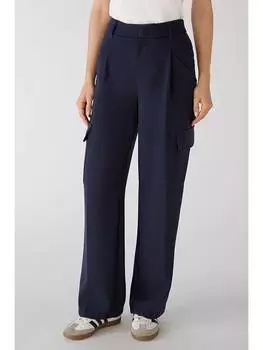 Брюки-карго Oui, темно-синий