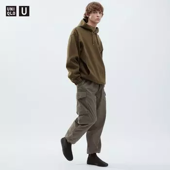 Брюки-карго парашютного кроя Uniqlo, оливковый