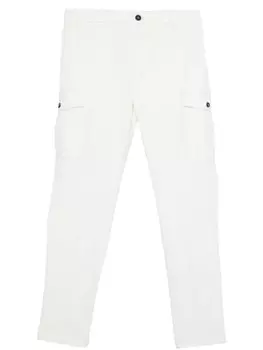 Брюки-карго Peserico из твила, белый