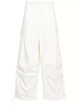 Брюки карго прямого кроя Emporio Armani, белый