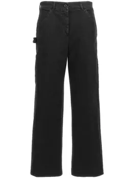 Брюки-карго прямого кроя Nude, черный