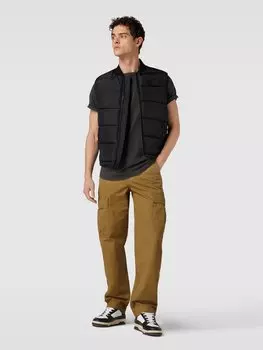 Брюки-карго прямого кроя, однотонный дизайн Levi's, хаки