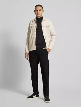 Брюки-карго прямого кроя с эластичным поясом, модель «Gymdigo» Pepe Jeans, черный