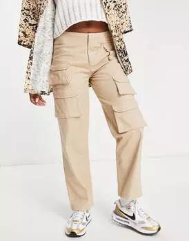Брюки карго прямого кроя с низкой посадкой COLLUSION