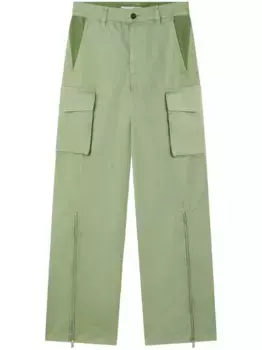 Брюки карго прямого кроя STELLA MCCARTNEY, зеленый
