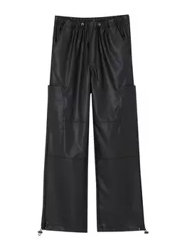 Брюки карго Pull&Bear, черный