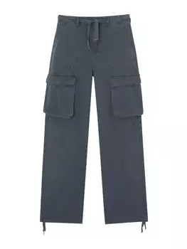 Брюки карго Pull&Bear, цвет Basalt Grey