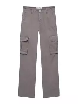 Брюки карго Pull&Bear, серый
