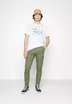 Брюки-карго Quiksilver, хаки Cuffed