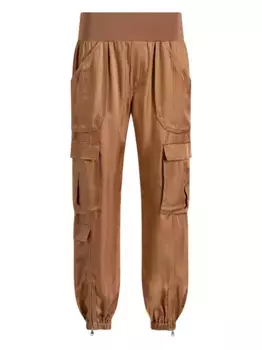 Брюки карго Raven с эластичным поясом Cinq A Sept, коричневый