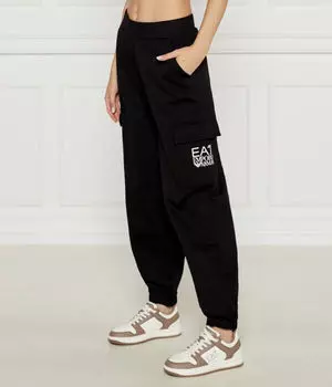 Брюки-Карго Regular fit Ea7, черный