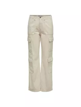 Брюки карго regular fit Only, экрю
