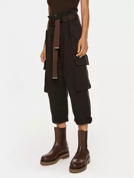 Брюки карго regular fit Pinko, черный