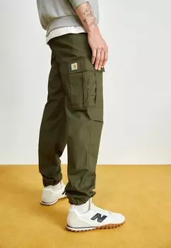 Брюки-карго Regular Pant Carhartt WIP, цвет cypress rinsed