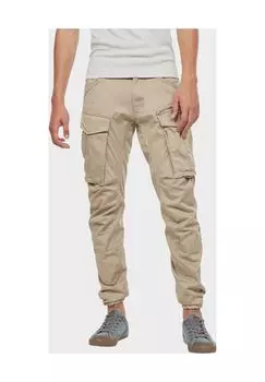 Брюки карго Rovic, зауженный крой, карман на молнии, мужские G-STAR RAW, бежевый