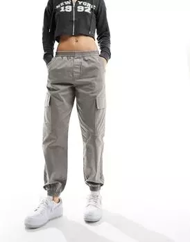 Брюки карго с эффектом стирания и манжетами по краю ASOS DESIGN