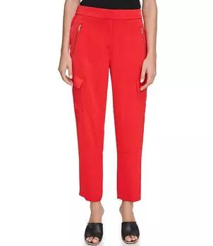 Брюки-карго с эластичной резинкой на спине DKNY, оранжевый