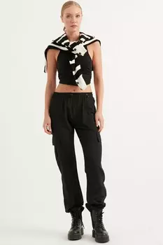 Брюки-Карго с эластичной талией Tbn, черный