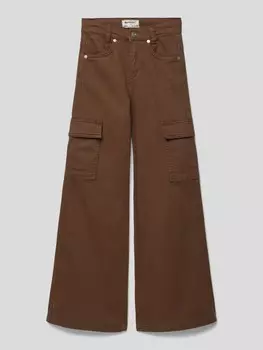 Брюки-карго с эластичным наполнением Blue Effect, шоколадно-коричневый