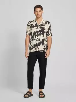 Брюки карго с этикеткой, модель «vigil» Mango, черный