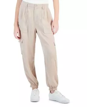 Брюки-карго с атласной окантовкой по краю Celebrity Pink, серый