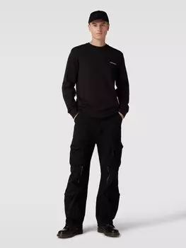 Брюки-карго с большими карманами, простой дизайн Low Lights Studios, черный