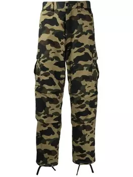 Брюки карго с камуфляжным принтом A BATHING APE