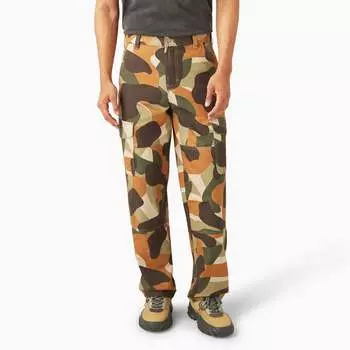 Брюки-карго с камуфляжным принтом Duck Dickies, цвет imperial green (0ip)