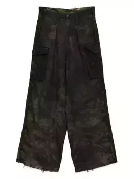 Брюки карго с камуфляжным принтом PROTOTYPES, зеленый