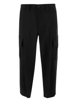 Брюки карго с карманами GIORGIO ARMANI, черный