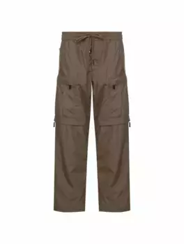 Брюки карго с кулиской Moncler, зелёный