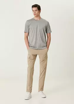 Брюки-Карго с кулиской на талии Marco Pescarolo, бежевый