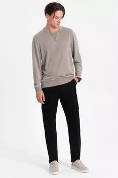 Брюки-Карго с кулиской по низу Ombre, черный