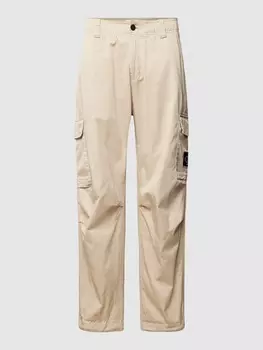 Брюки-карго с лейблом Calvin Klein Jeans, серо-коричневый