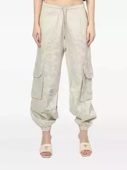 Брюки карго с леопардовым принтом DISCLAIMER, нейтральный