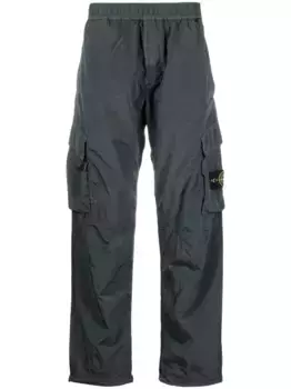 Брюки карго с логотипом Compass Stone Island, серый