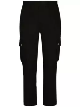 Брюки карго с логотипом DOLCE & GABBANA, черный