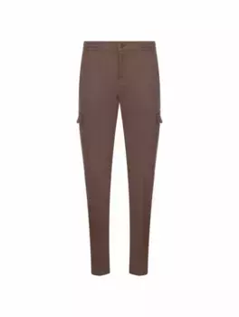 Брюки карго с логотипом Kiton, коричневый
