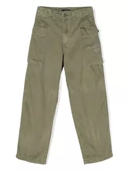 Брюки карго с логотипом Ralph Lauren Kids, зеленый