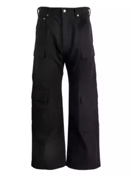 Брюки-карго с множеством карманов Rick Owens, черный