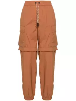 Брюки карго с нашивкой-логотипом Moncler Grenoble, коричневый