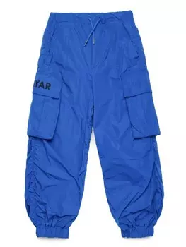 Брюки карго с нашивкой-логотипом MYAR KIDS, синий