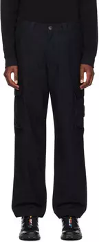 Брюки-карго с нашивкой-логотипом Stone Island, черный