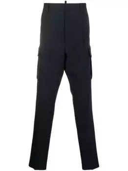 Брюки карго с низким шаговым швом DSQUARED2, синий