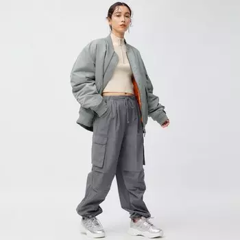 Брюки-карго с парашютом GU, серый