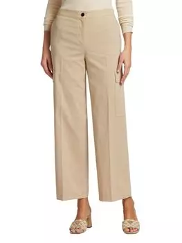 Брюки-карго с плоской передней частью Theory, цвет Buff