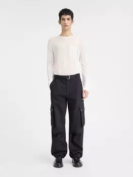 Брюки-карго с поясом JACQUEMUS The cargo pants, черный