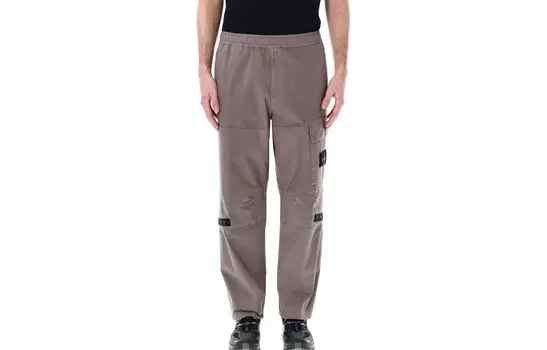 Брюки-карго с рисунком компаса Stone Island, коричневый