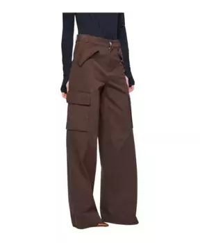 Брюки Карго с широкими штанинами Silvian Heach, коричневый