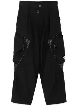 Брюки карго с узором пейсли Mostly Heard Rarely Seen, серый